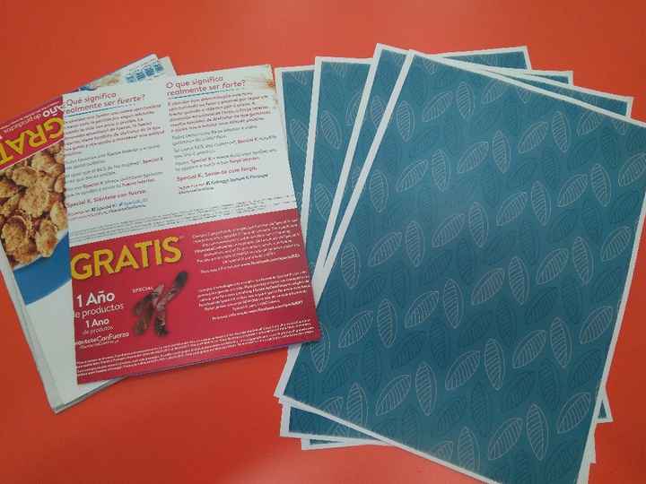 Cartones más delgaditos y papeles para forrarlos
