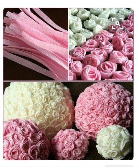 Rosas de papel para topiario - 1