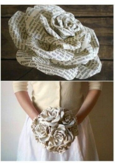 Rosas de papel para topiario - 1