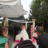 en plena ceremonia