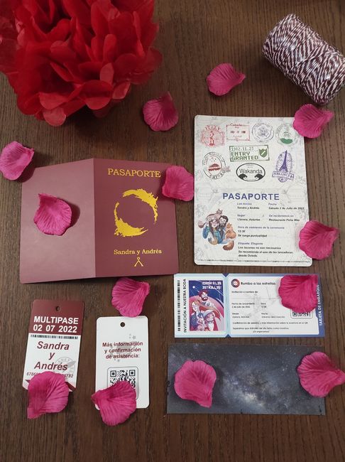 Nuestras invitaciones - temática espacial 2