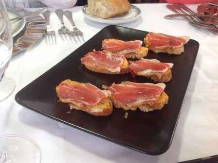 Tostas de jamón 