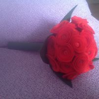 Mi ramo de novia de fieltro