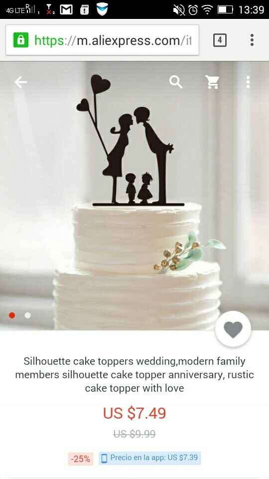 Cake toppers para tarta - 1