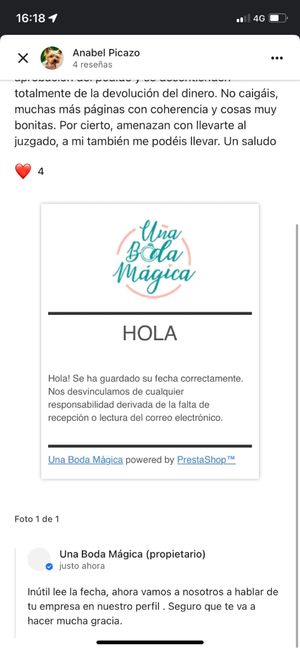 ❌ Cuidado con esta tienda: Una Boda Magica 4