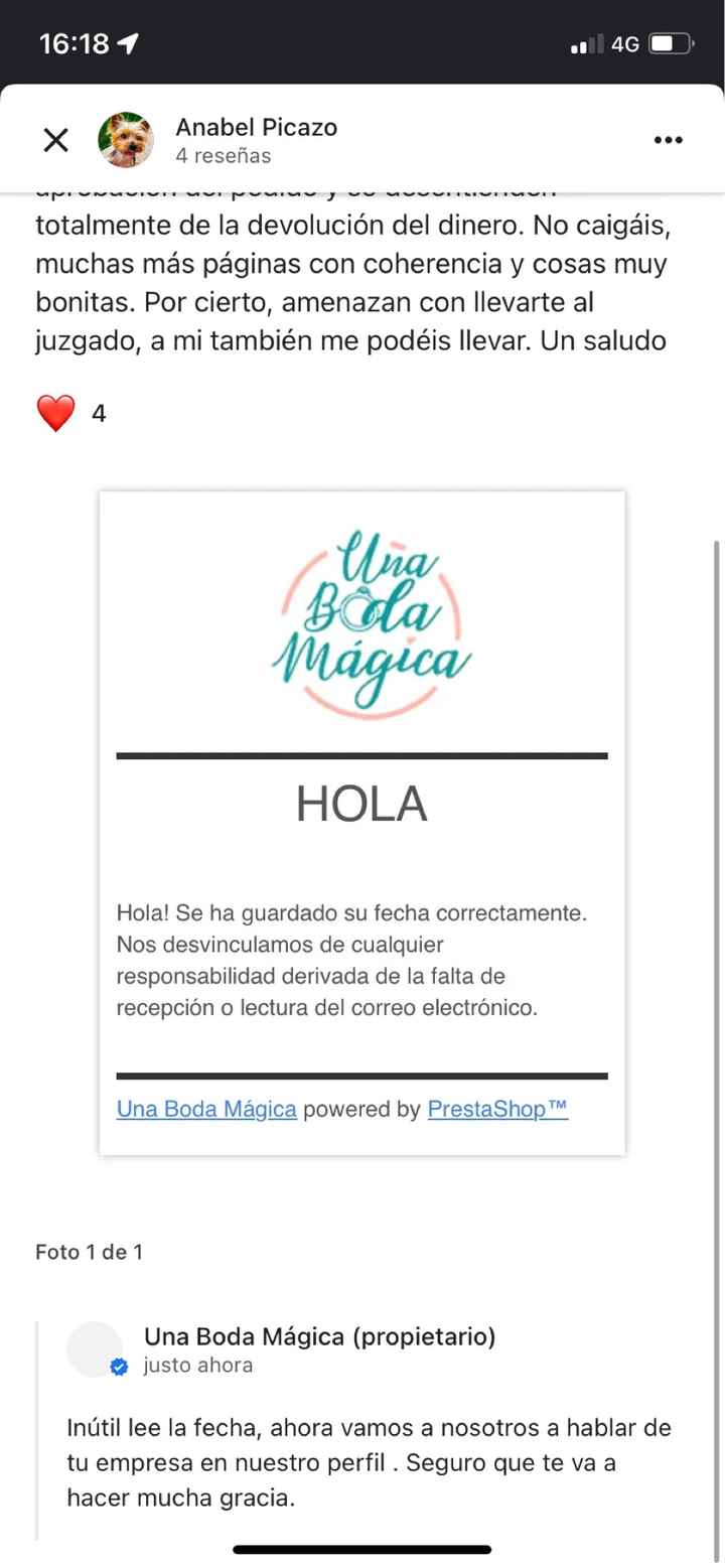 ❌ Cuidado con esta tienda: Una Boda Magica - 2