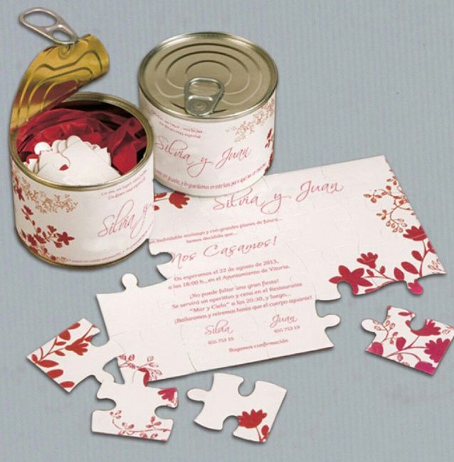  Invitaciones en forma de puzzle - 2