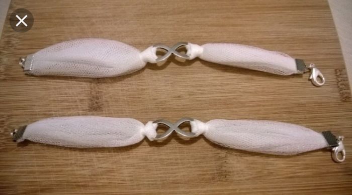 Pulsera tela vestido novia 3