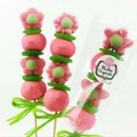 brochetas flores