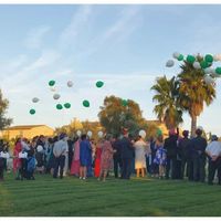 Globos verdes y blancos para todos