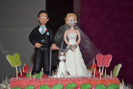 Tarta de chuches hecha por la Novia :)