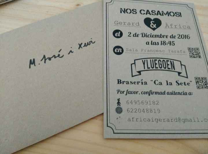 Invitaciones boda baratas - 1