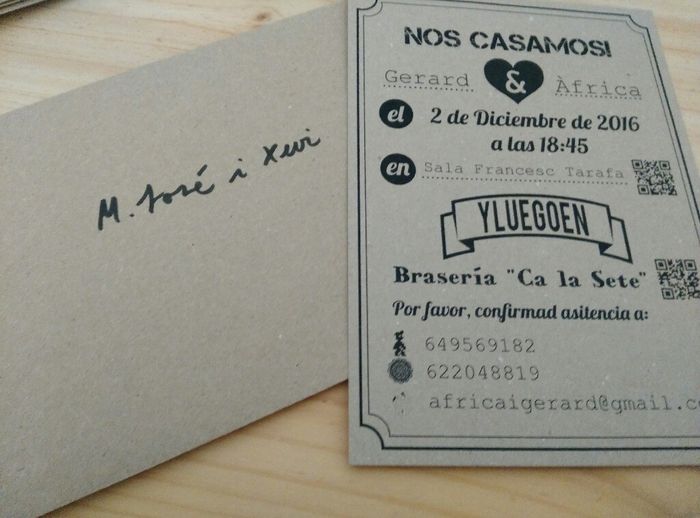 Invitaciones boda baratas - 1