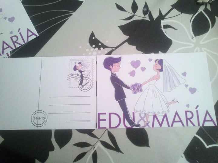 postales por delante y por detras