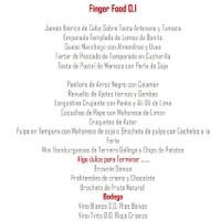 Menú tipo cóctel - 1