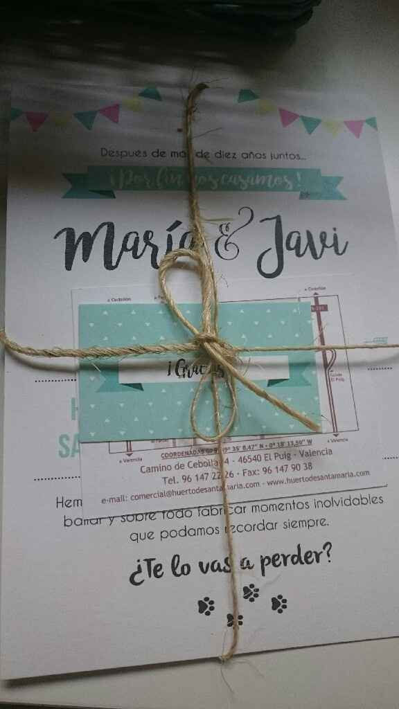 Ya tenemos las invitaciones!!!! - 4