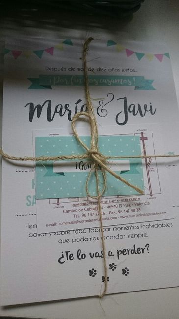 Ya tenemos las invitaciones!!!! - 4