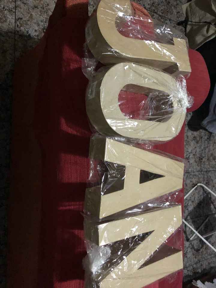 Letras carton - 1