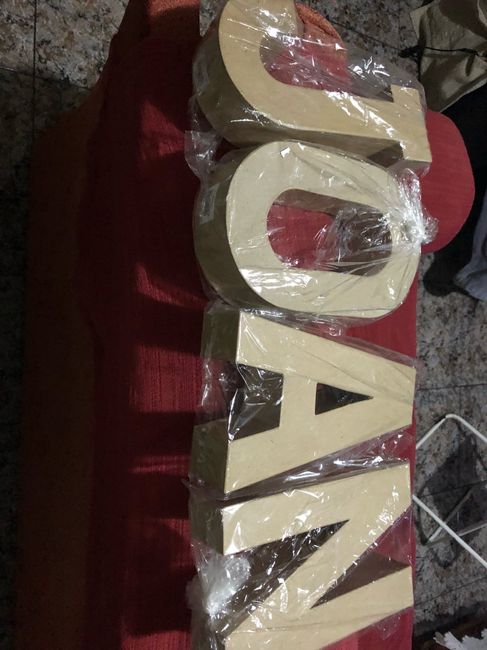 Letras carton - 1