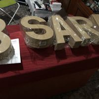 Letras carton - 2