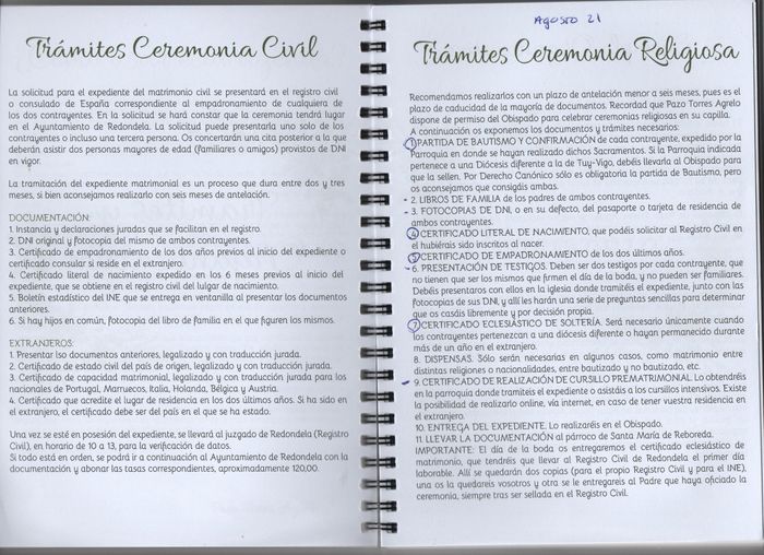 Trámites ceremonia religiosa y civil - Todo lo que necesitas (foto)📷 1