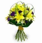 ramo amarillo con morado