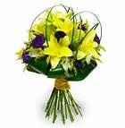 ramo amarillo con morado