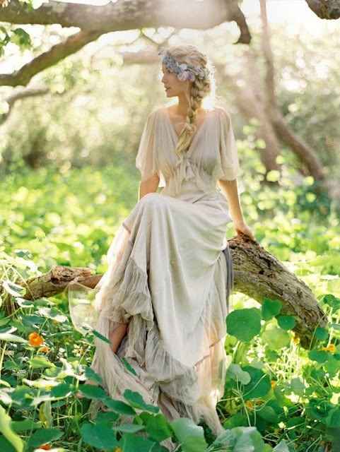 vestido para tocado flores