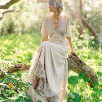 vestido para tocado flores