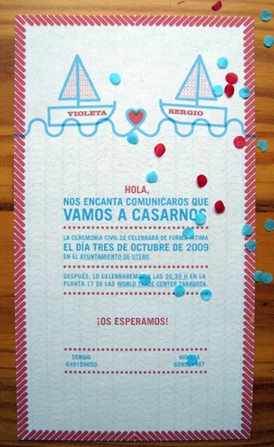 Para Invitación en Botella de Vidrio