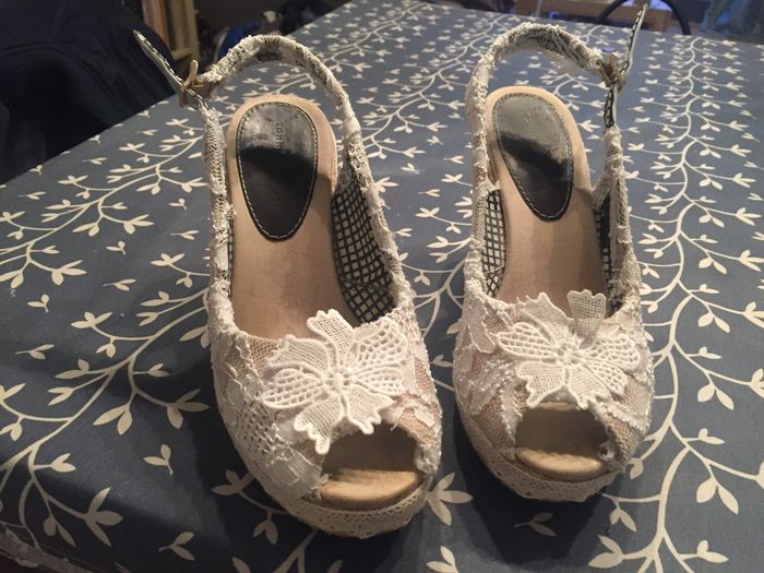 Sandalias de novia caseras - 2