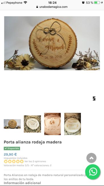 Rodaja de madera para alianzas - 1