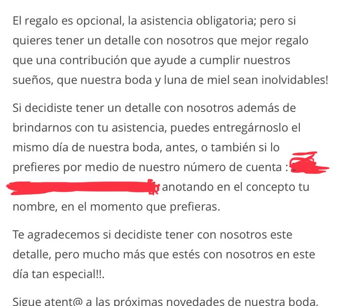 ¿Mensaje chulo para el tema "regalos"? - 1