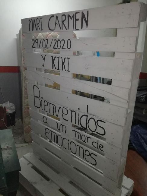 Cartel de bienvenida a la boda 6