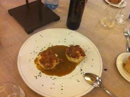 Timbal de corvina y gallo