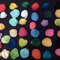 Broches de Flores de Fieltro (Detalles de boda)