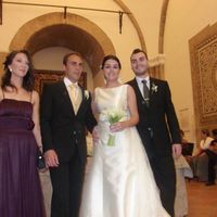 Recien casada,con los padrinos