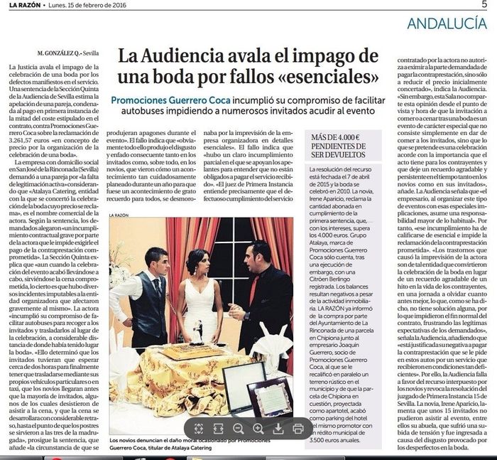 Noticia sobre Salones Atalaya