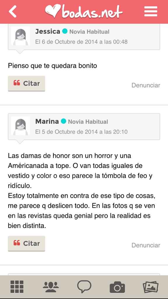 Damas de honor  - 1