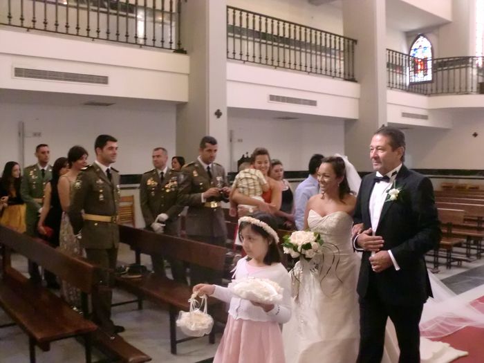 Llegada a la iglesia