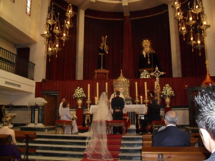 Durante la Ceremonia Basilica de La Esperanza-  Málaga