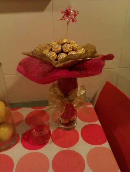 Hacer un centro mesa  de ferrero rocher - 1