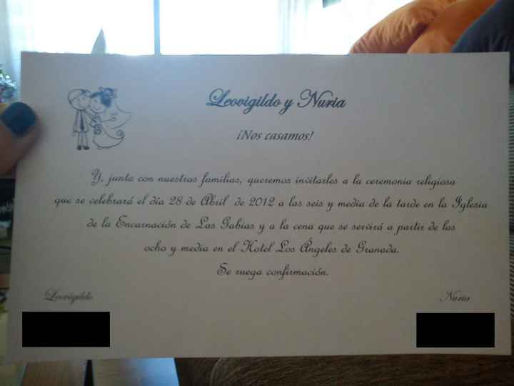 Invitación normal