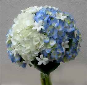 azul y blanco