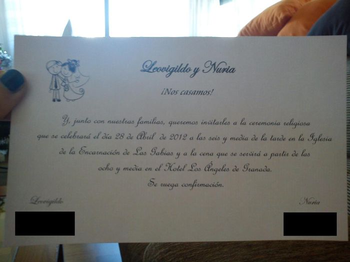 Invitación normal