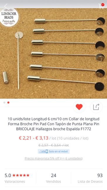 Comprar alfileres para manualidad - 1