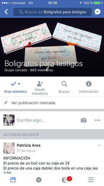 Bolis para testigos. - 1