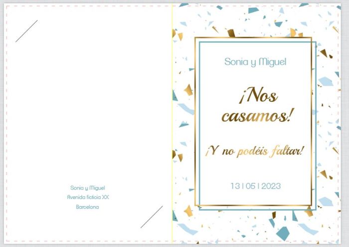 Miguel y Sonia: El diseño de nuestras invitaciones 1