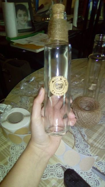 Botella para la invitación 