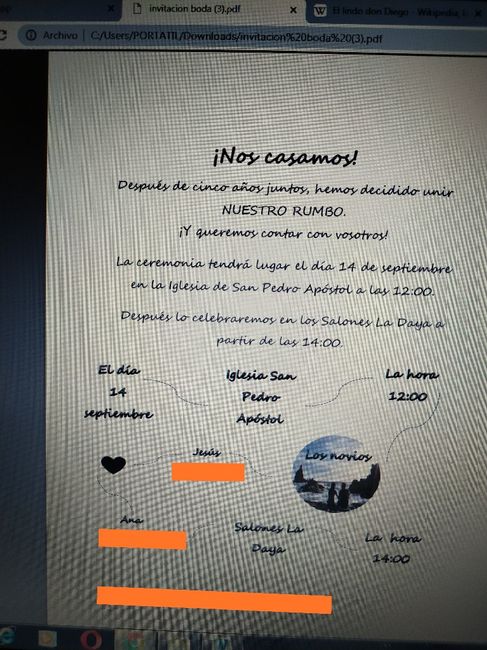Invitaciones de Boda en Botella - Busca del papel - 1